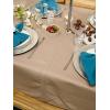 imageDII IndoorOutdoor Tabletop Collection Umbrella Hole with Zipper Machine Washable Tonal Lattice Tablecloth 60quot Round ArtichokeStone
