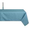 imageDII IndoorOutdoor Tabletop Collection Umbrella Hole with Zipper Machine Washable Tonal Lattice Tablecloth 60quot Round ArtichokeStorm Blue