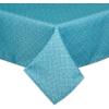 imageDII IndoorOutdoor Tabletop Collection Umbrella Hole with Zipper Machine Washable Tonal Lattice Tablecloth 60quot Round ArtichokeStorm Blue