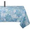 imageDII Blue Paisley Outdoor Tabletop Collection Stain Resistant ampamp Waterproof 60x84 wZipper Blue60 x 120 w Zipper