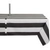 imageDII Cabana Stripe Outdoor Zippered Tabletop Collection StainWrinkle Resistant ampamp Waterproof 60 x 120 Nautical BlueBlack