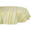 imageDII Vinyl Tabletop Collection IndoorOutdoor SpillProof Flannel Backed Tablecloth Rectangle 60x102 Summer StripeSpring Stripe
