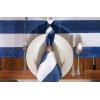 imageDII Cabana Stripe Outdoor Tabletop Collection Water Resistant Napkin Set of 6 Nautical BlueNautical Blue