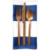 imageDII Cabana Stripe Outdoor Tabletop Collection Water Resistant Napkin Set of 6 Nautical BlueNautical Blue