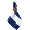 imageDII Cabana Stripe Outdoor Tabletop Collection Water Resistant Napkin Set of 6 Nautical BlueNautical Blue