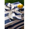 imageDII Cabana Stripe Outdoor Tabletop Collection Water Resistant Napkin Set of 6 Nautical BlueNautical Blue