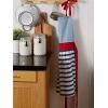 imageDII Womens Cotton Skirted Kitchen Apron for Cooking Baking ampamp Crafts Adjustable with Generous Waist Ties Nautical Stripe One Size