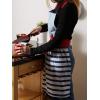 imageDII Womens Cotton Skirted Kitchen Apron for Cooking Baking ampamp Crafts Adjustable with Generous Waist Ties Nautical Stripe One Size