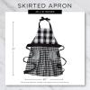 imageDII Womens Cotton Skirted Kitchen Apron for Cooking Baking ampamp Crafts Adjustable with Generous Waist Ties Nautical Stripe One Size