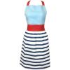 imageDII Womens Cotton Skirted Kitchen Apron for Cooking Baking ampamp Crafts Adjustable with Generous Waist Ties Nautical Stripe One Size