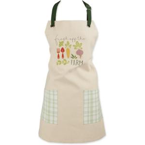 imageDII Womens Pantry Style Apron Collection Large Pockets Adjustable with Long Waist TiesFresh Farm Market