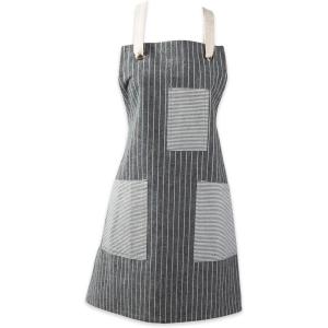imageDII Womens Pantry Style Apron Collection Large Pockets Adjustable with Long Waist TiesFresh Stripe
