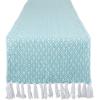 image:imageDII Farmhouse Mini Diamond Braided Table Runner 15x72 GrayAqua