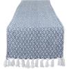 image:imageDII Farmhouse Mini Diamond Braided Table Runner 15x72 GrayFrench Blue