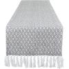 image:imageDII Farmhouse Mini Diamond Braided Table Runner 15x72 GrayGrey
