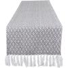 image:imageDII Farmhouse Mini Diamond Braided Table Runner 15x72 GrayGrey