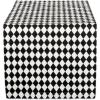 image:imageDII Halloween Tabletop Harlequin Collection Table Runner 14x72 Black and Cream108 x 14 Runner Pack of 12