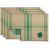 image:imageDII St Patricks Day Collection Tabletop Table Runner 14x72 Shamrock CheckWee Bit O Luck