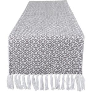image:imageDII Farmhouse Mini Diamond Braided Table Runner 15x72 GrayGrey
