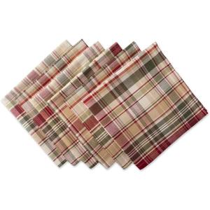 image:imageDII Give Thanks Plaid Fall Table Decor Autumn ampamp Thanksgiving Tabletop Linens 14x72 Table Runner20 x 20 Set of 6