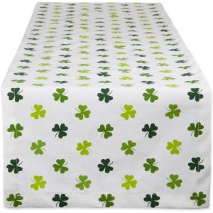 image:imageDII St Patricks Day Collection Tabletop Table Runner 14x72 Shamrock CheckShamrock Shake
