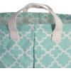 image:imageDII Laundy Collection PE Coated Collapsible Bin Aqua Lattice Laundry HamperAqua Lattice