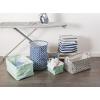 image:imageDII Laundy Collection PE Coated Collapsible Bin Aqua Lattice Laundry HamperAqua Lattice