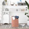 image:imageDII Laundy Collection PE Coated Collapsible Bin Aqua Lattice Laundry HamperCinnamon Lattice