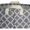 image:imageDII Laundy Collection PE Coated Collapsible Bin Aqua Lattice Laundry HamperGray Lattice