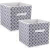 image:imageDII Non Woven Polyester Storage Bin Gray Small Set of 2