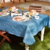 image:imageDII Waterproof amp Spill Proof Tabletop Protection Durable IndoorOutdoor Table Pad 52x108 WhiteBlue
