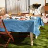 image:imageDII Waterproof amp Spill Proof Tabletop Protection Durable IndoorOutdoor Table Pad 52x108 WhiteBlue