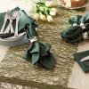 image:imageDII Cotton Buffet Napkin Set 16x16 White 12 PieceDark Green