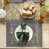 image:imageDII Cotton Buffet Napkin Set 16x16 White 12 PieceDark Green