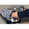 image:imageDII Quilted Kitchen Oven Mitt amp Potholder Set Hanging Loop for Convenient Storage OM 65x12PH 8x85 Pink Damask Print 2 PieceBlack Damask Print