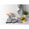 image:imageDII Quilted Kitchen Oven Mitt amp Potholder Set Hanging Loop for Convenient Storage OM 65x12PH 8x85 Pink Damask Print 2 PieceBlack Damask Print
