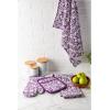image:imageDII Quilted Kitchen Oven Mitt amp Potholder Set Hanging Loop for Convenient Storage OM 65x12PH 8x85 Pink Damask Print 2 PieceEggplant Damask Print