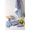 image:imageDII Quilted Kitchen Oven Mitt amp Potholder Set Hanging Loop for Convenient Storage OM 65x12PH 8x85 Pink Damask Print 2 PieceNautical Blue Damask Print