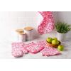 image:imageDII Quilted Kitchen Oven Mitt amp Potholder Set Hanging Loop for Convenient Storage OM 65x12PH 8x85 Pink Damask Print 2 PiecePink Damask Print