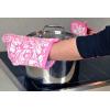 image:imageDII Quilted Kitchen Oven Mitt amp Potholder Set Hanging Loop for Convenient Storage OM 65x12PH 8x85 Pink Damask Print 2 PiecePink Damask Print