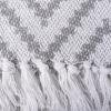 image:imageDII Rustic Farmhouse Throw Blanket with Decorative Tassles Use for Chair Couch Bed Picnic Camping Beach amp Just Staying Cozy at Home 50 x 60 Large Chevron Nautical BlueGray