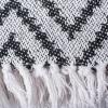 image:imageDII Rustic Farmhouse Throw Blanket with Decorative Tassles Use for Chair Couch Bed Picnic Camping Beach amp Just Staying Cozy at Home 50 x 60 Large Chevron Nautical BlueBlack