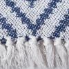 image:imageDII Rustic Farmhouse Throw Blanket with Decorative Tassles Use for Chair Couch Bed Picnic Camping Beach amp Just Staying Cozy at Home 50 x 60 Large Chevron Nautical BlueNautical Blue
