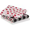 image:imageDII Valentines Day Collection Kitchen Dishtowel Set 18x28 Woven Check 3 PieceCat Love