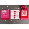 image:imageDII Valentines Day Collection Kitchen Dishtowel Set 18x28 Woven Check 3 PieceEmbellished Hearts