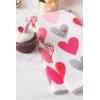 image:imageDII Valentines Day Collection Kitchen Dishtowel Set 18x28 Woven Check 3 PieceHearts Collage