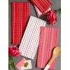 image:imageDII Valentines Day Collection Kitchen Dishtowel Set 18x28 Woven Check 3 PieceHearts Dobby Stripe