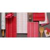 image:imageDII Valentines Day Collection Kitchen Dishtowel Set 18x28 Woven Check 3 PieceHearts Dobby Stripe