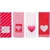 image:imageDII Valentines Day Collection Kitchen Dishtowel Set 18x28 Woven Check 3 PieceLove