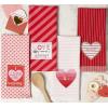 image:imageDII Valentines Day Collection Kitchen Dishtowel Set 18x28 Woven Check 3 PieceLove